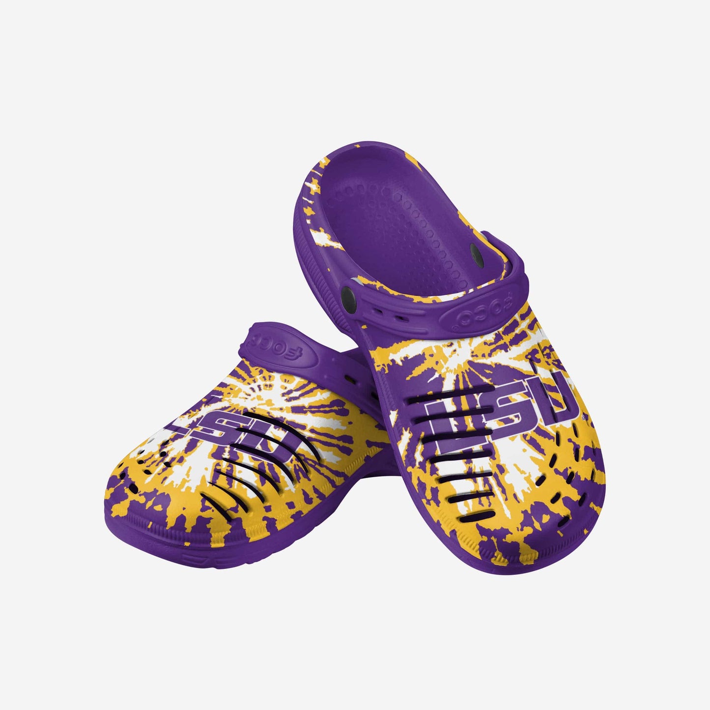 LSU Tigers Tie-Dye Clog With Strap