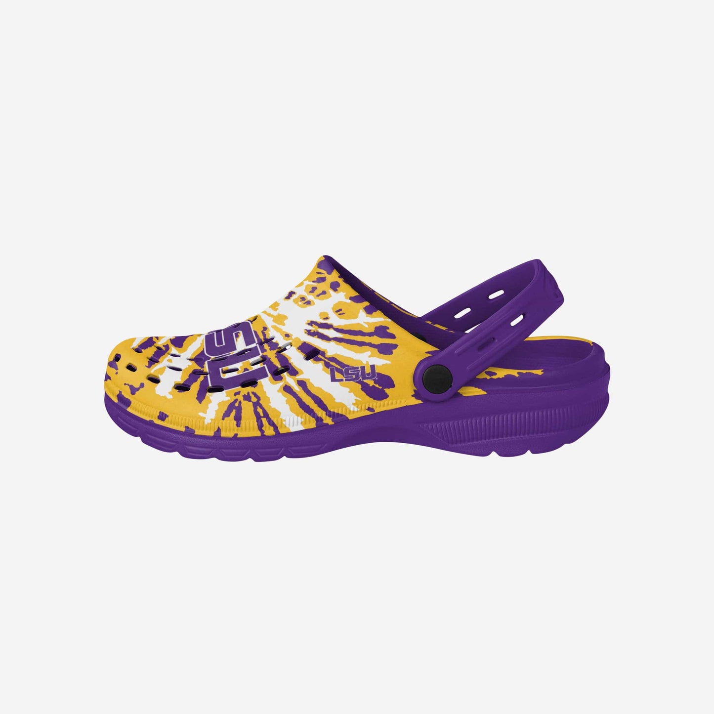 LSU Tigers Tie-Dye Clog With Strap