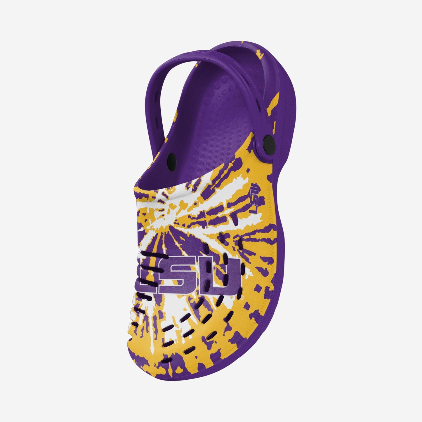 LSU Tigers Tie-Dye Clog With Strap