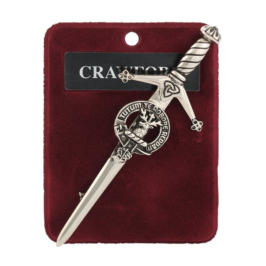 Art Pewter Kilt Pin Crawford